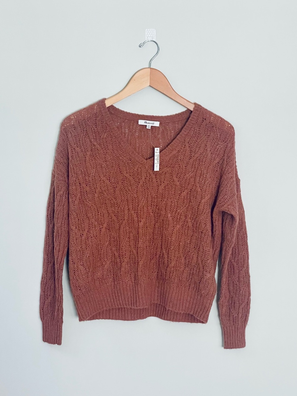 Madewell Alna V-Neck Sweater XXS NWT
